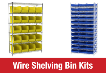 Wire Shelving Bin Kits